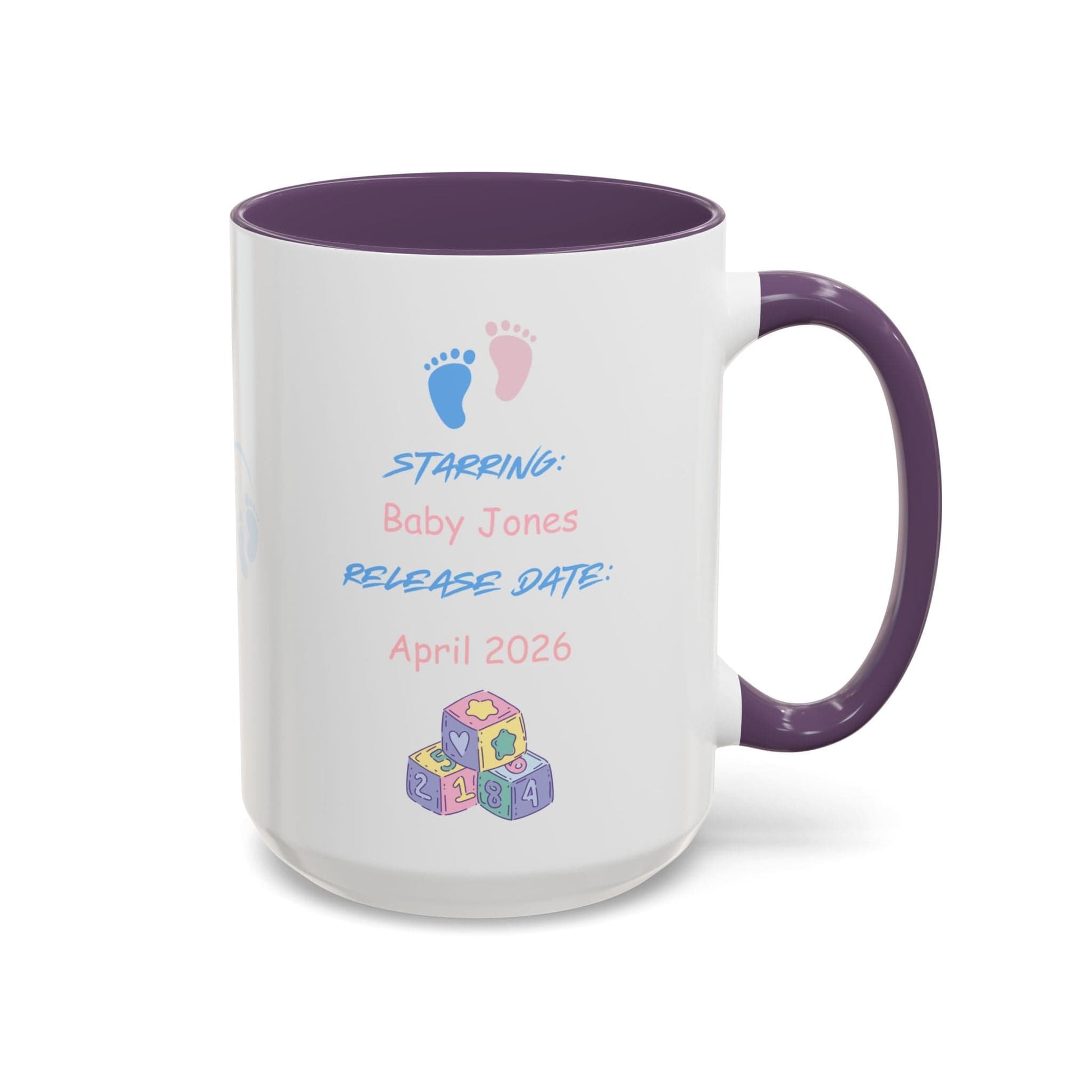 Parent Coffee Mug, Custom Baby Announcement Gift, Starring Baby, Due Date Mug, Pregnancy Announcement Cup