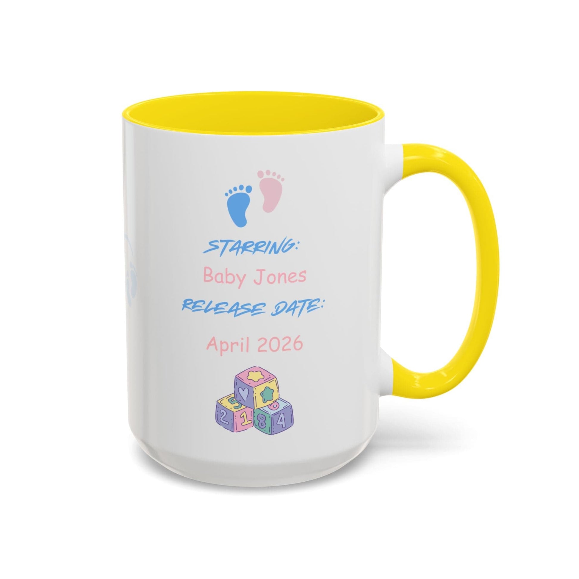 Parent Coffee Mug, Custom Baby Announcement Gift, Starring Baby, Due Date Mug, Pregnancy Announcement Cup