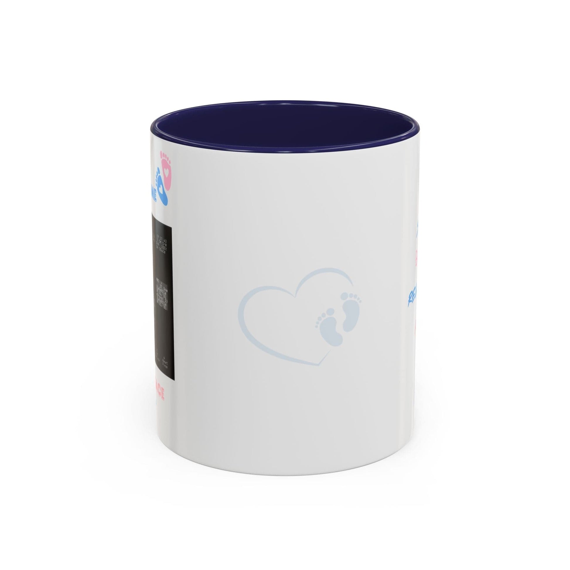 Printify Mug 11oz / Navy Parent Coffee Mug, Custom Baby Announcement Gift, Starring Baby, Due Date Mug, Pregnancy Announcement Cup