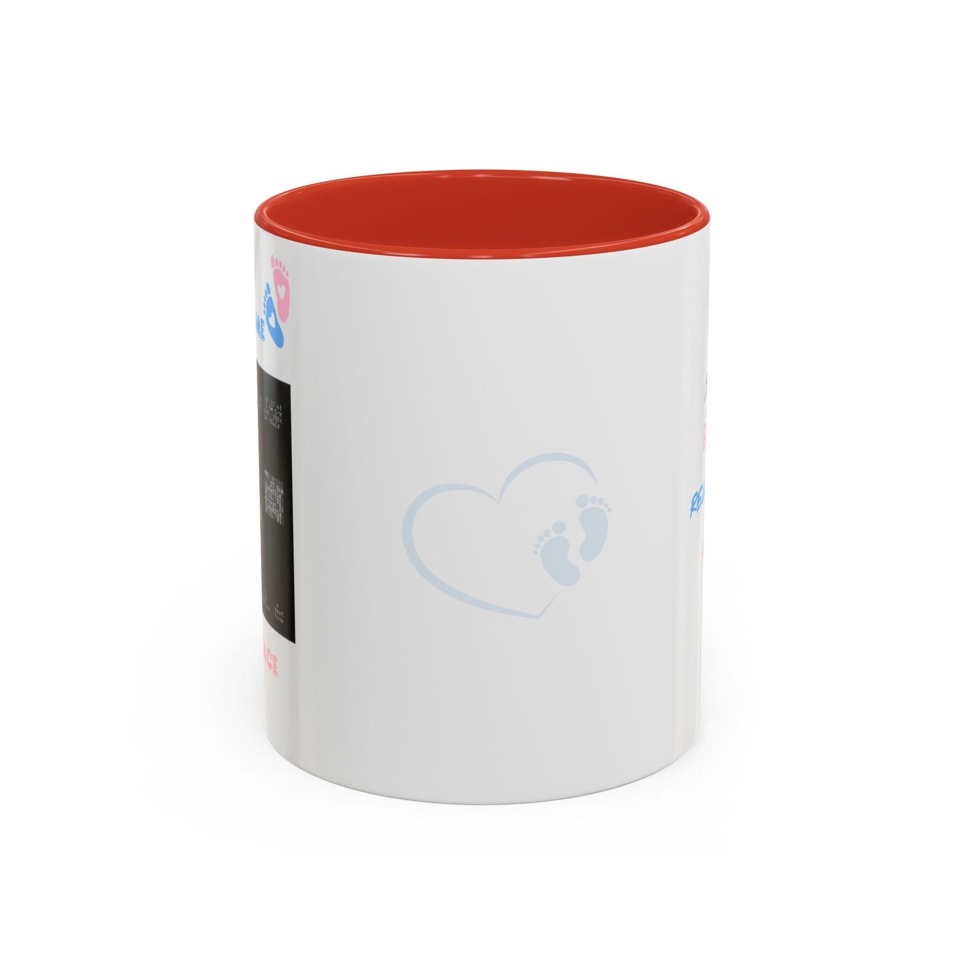 Printify Mug 11oz / Red Parent Coffee Mug, Custom Baby Announcement Gift, Starring Baby, Due Date Mug, Pregnancy Announcement Cup