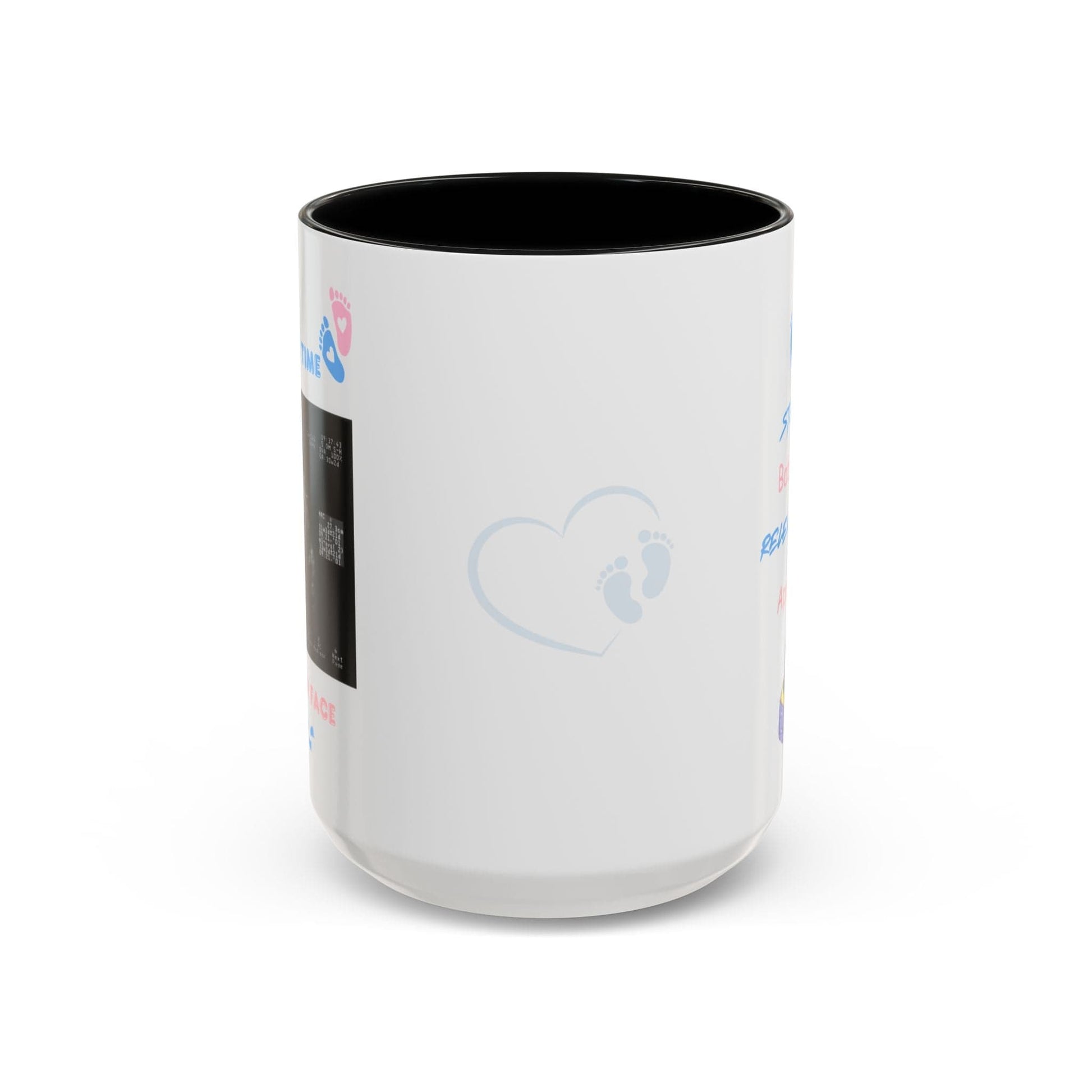 Printify Mug 15oz / Black Parent Coffee Mug, Custom Baby Announcement Gift, Starring Baby, Due Date Mug, Pregnancy Announcement Cup