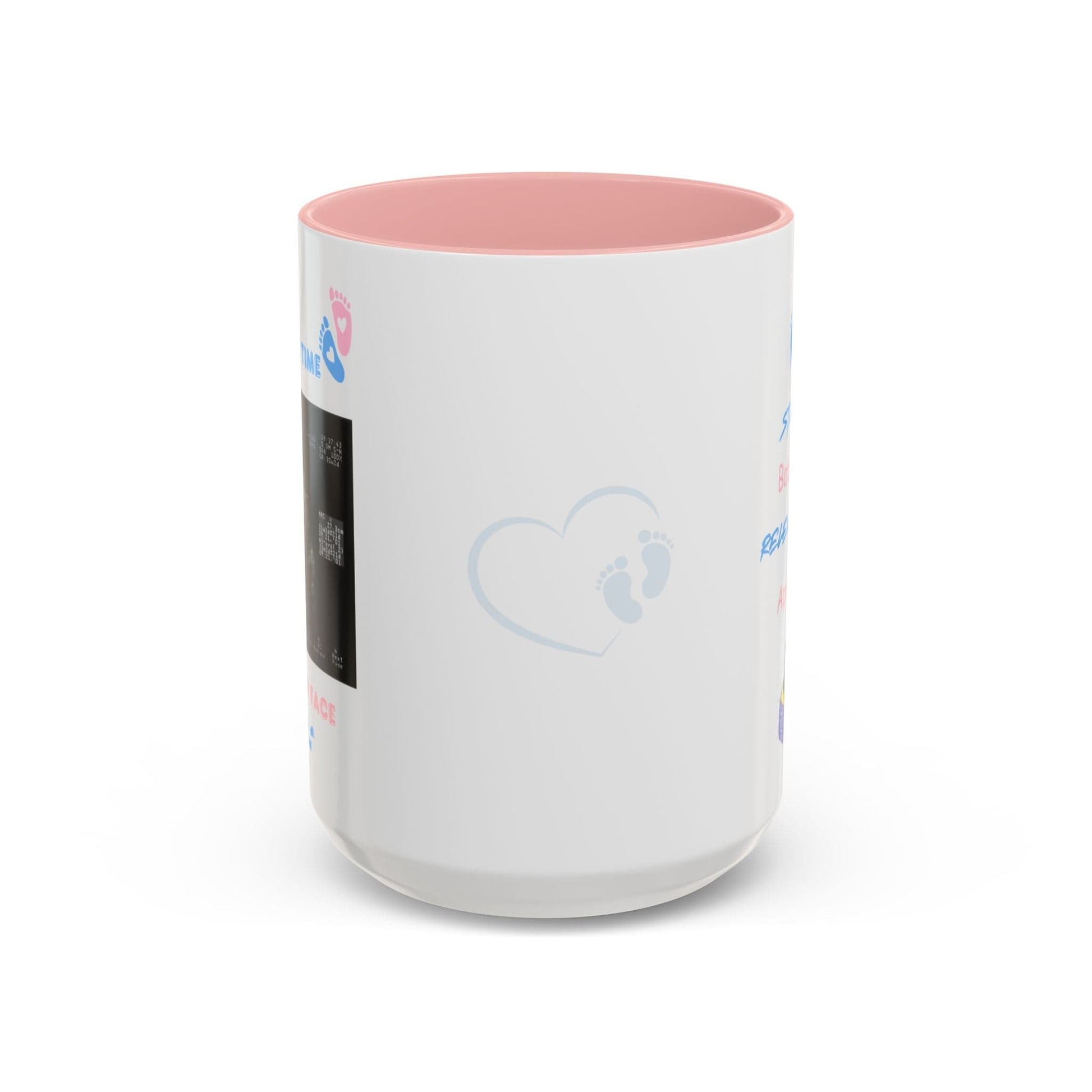 Printify Mug 15oz / Pink Parent Coffee Mug, Custom Baby Announcement Gift, Starring Baby, Due Date Mug, Pregnancy Announcement Cup