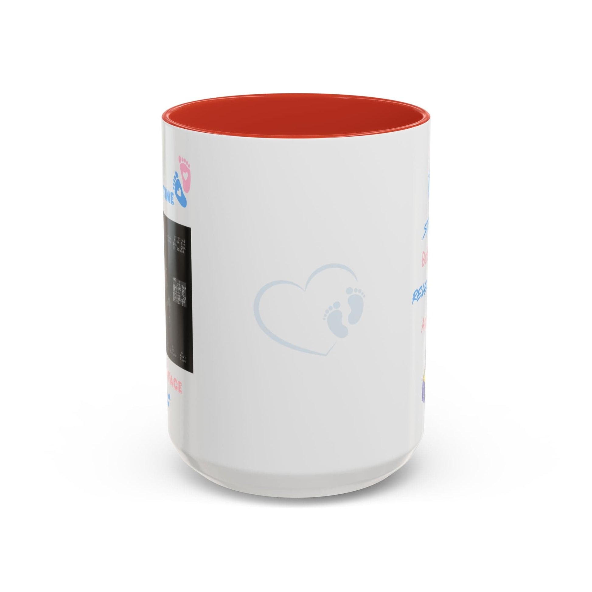 Printify Mug 15oz / Red Parent Coffee Mug, Custom Baby Announcement Gift, Starring Baby, Due Date Mug, Pregnancy Announcement Cup