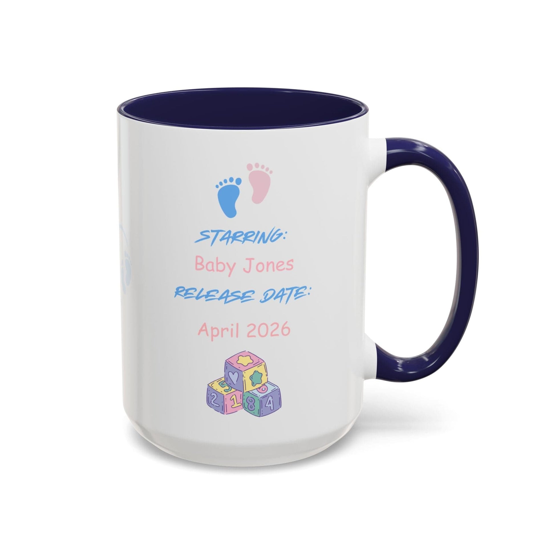 Printify Mug Parent Coffee Mug, Custom Baby Announcement Gift, Starring Baby, Due Date Mug, Pregnancy Announcement Cup