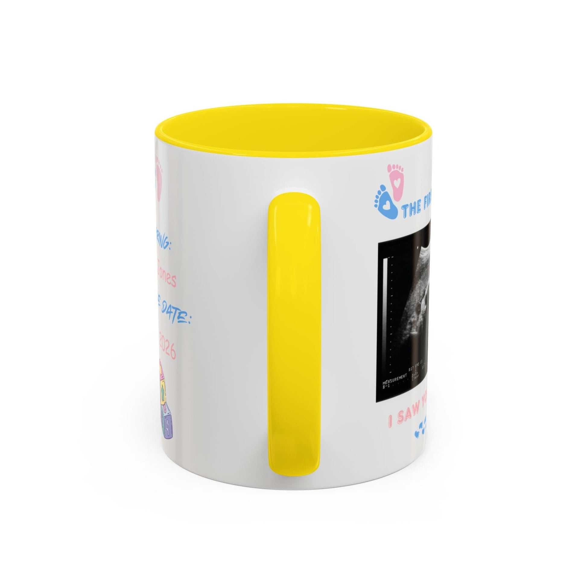 Printify Mug Parent Coffee Mug, Custom Baby Announcement Gift, Starring Baby, Due Date Mug, Pregnancy Announcement Cup