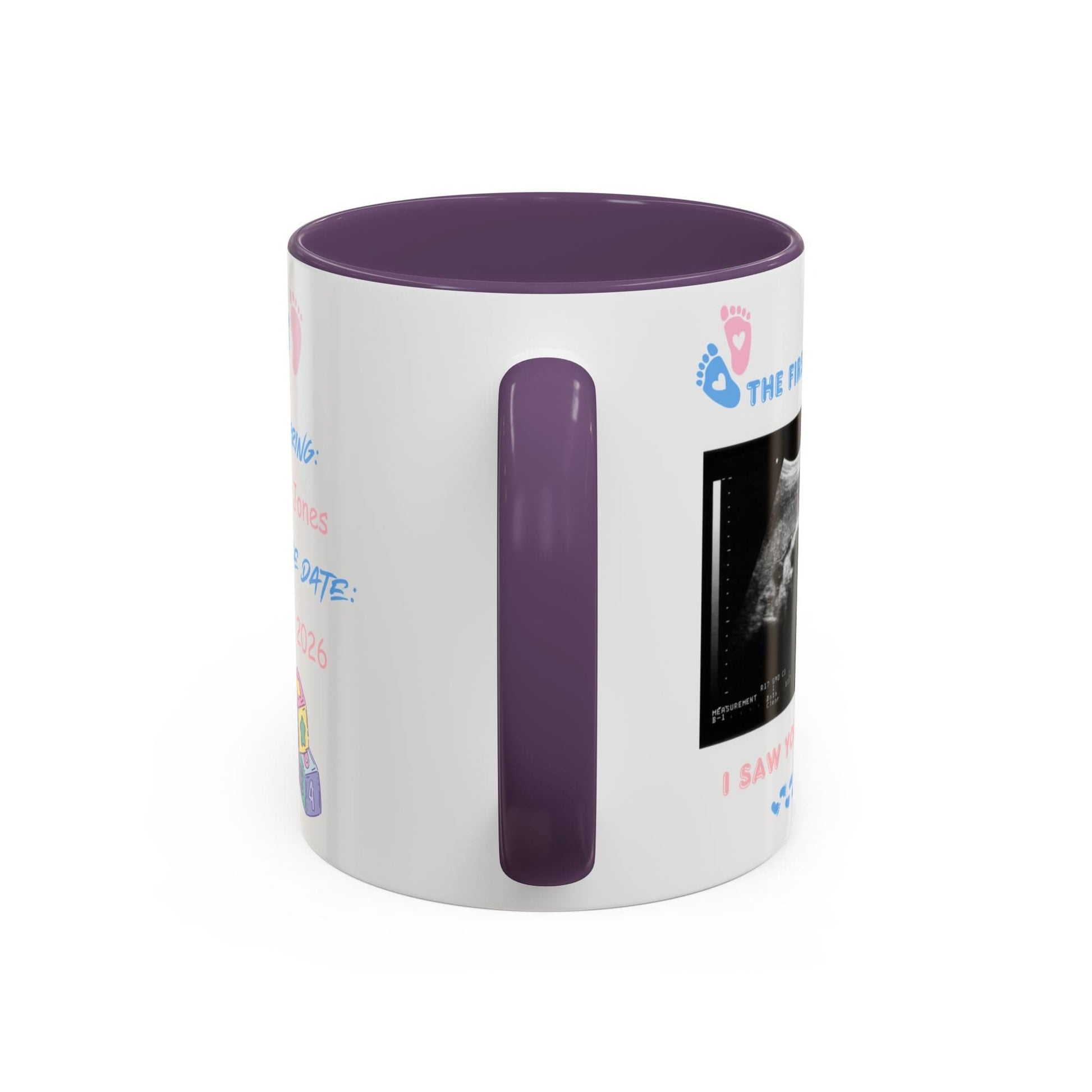 Printify Mug Parent Coffee Mug, Custom Baby Announcement Gift, Starring Baby, Due Date Mug, Pregnancy Announcement Cup