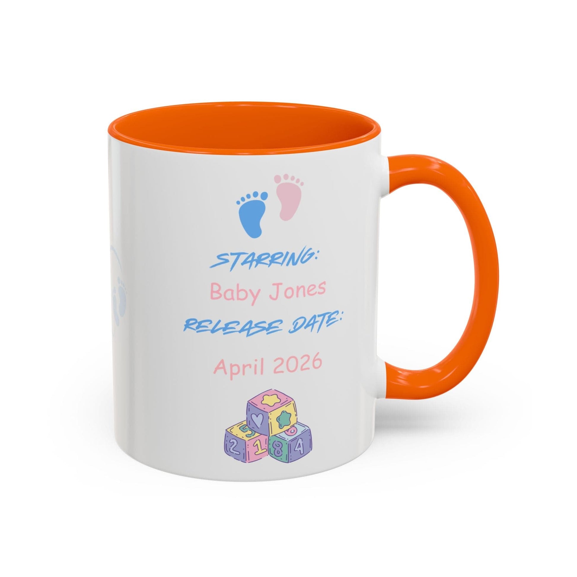 Printify Mug Parent Coffee Mug, Custom Baby Announcement Gift, Starring Baby, Due Date Mug, Pregnancy Announcement Cup