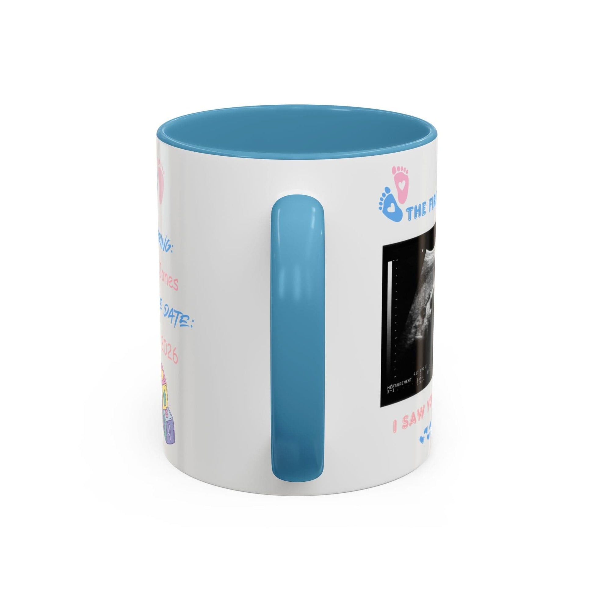 Printify Mug Parent Coffee Mug, Custom Baby Announcement Gift, Starring Baby, Due Date Mug, Pregnancy Announcement Cup