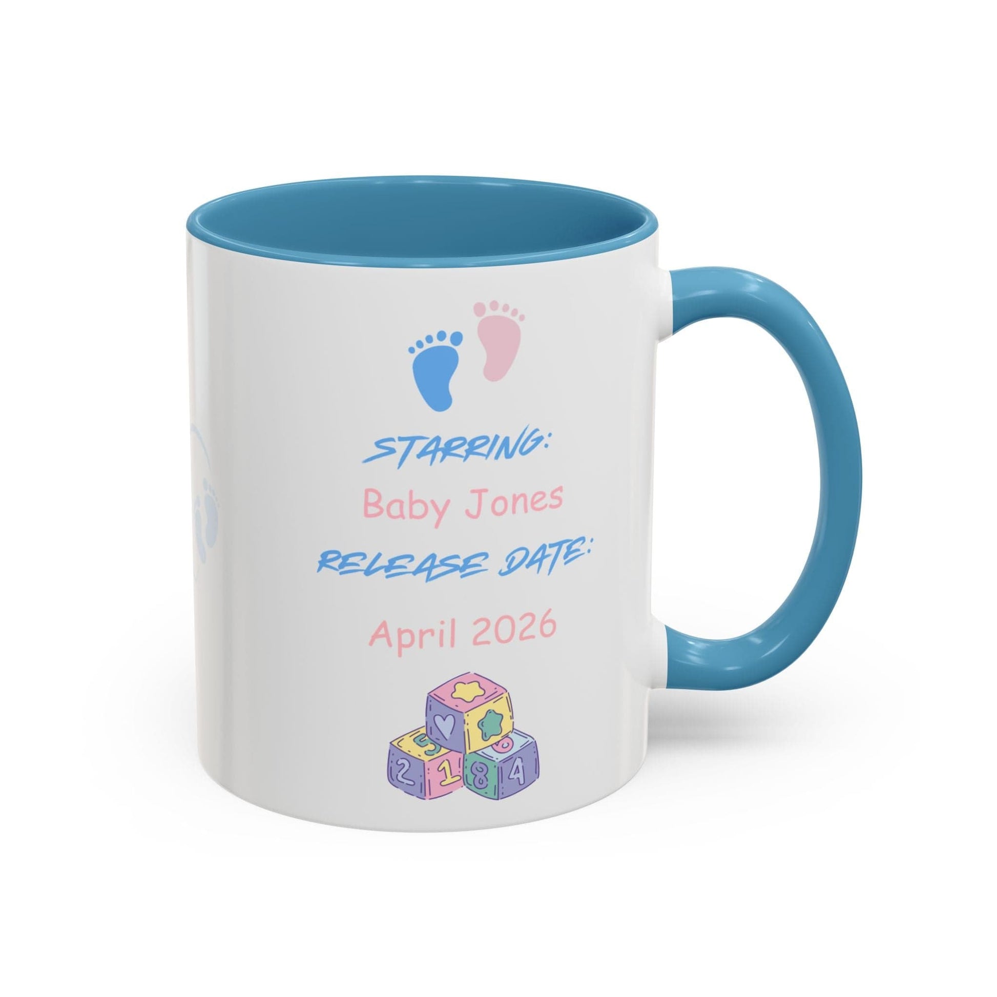 Printify Mug Parent Coffee Mug, Custom Baby Announcement Gift, Starring Baby, Due Date Mug, Pregnancy Announcement Cup