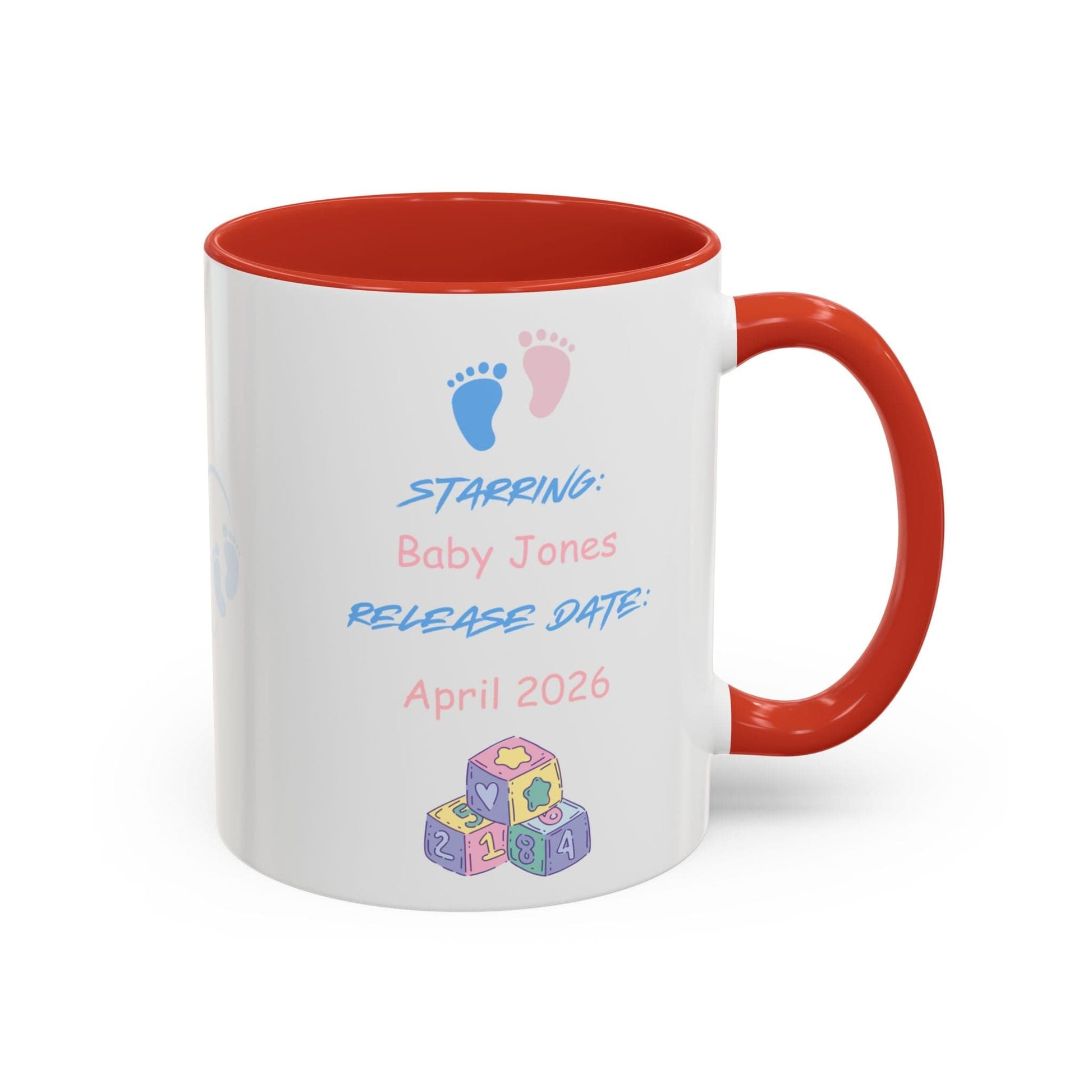 Printify Mug Parent Coffee Mug, Custom Baby Announcement Gift, Starring Baby, Due Date Mug, Pregnancy Announcement Cup