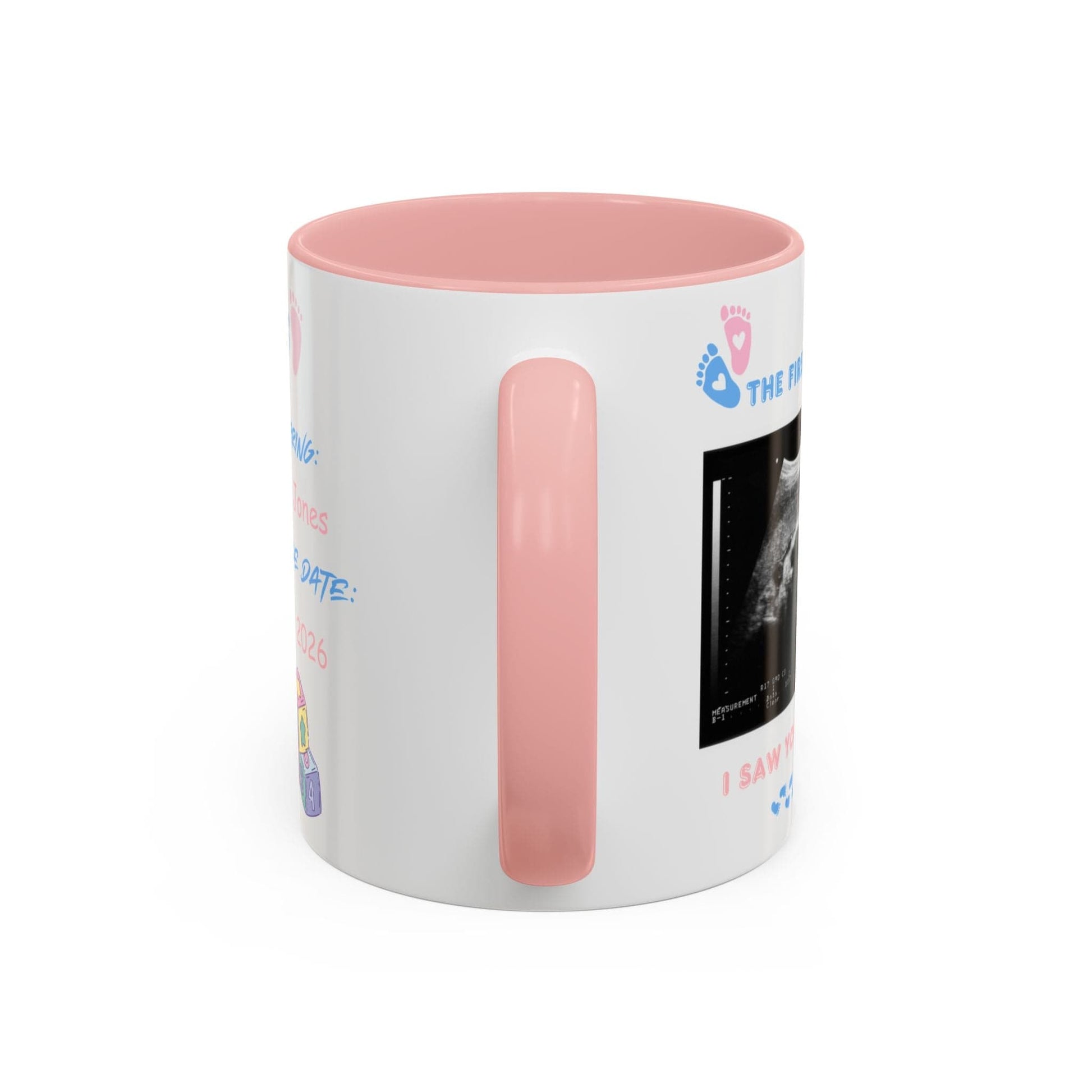 Printify Mug Parent Coffee Mug, Custom Baby Announcement Gift, Starring Baby, Due Date Mug, Pregnancy Announcement Cup