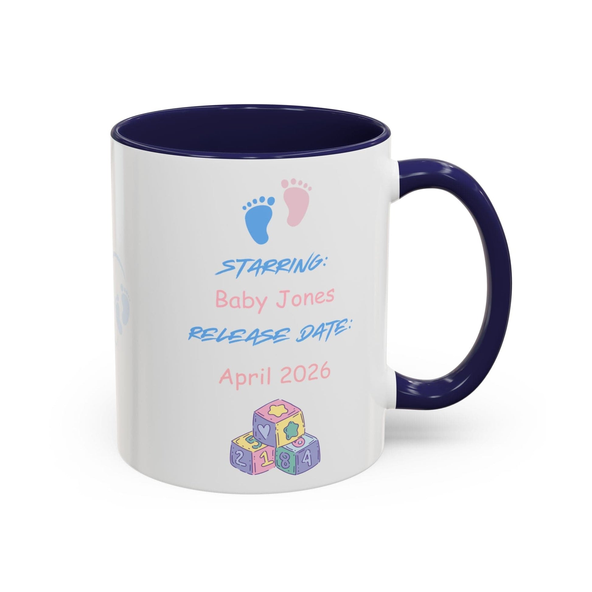 Printify Mug Parent Coffee Mug, Custom Baby Announcement Gift, Starring Baby, Due Date Mug, Pregnancy Announcement Cup
