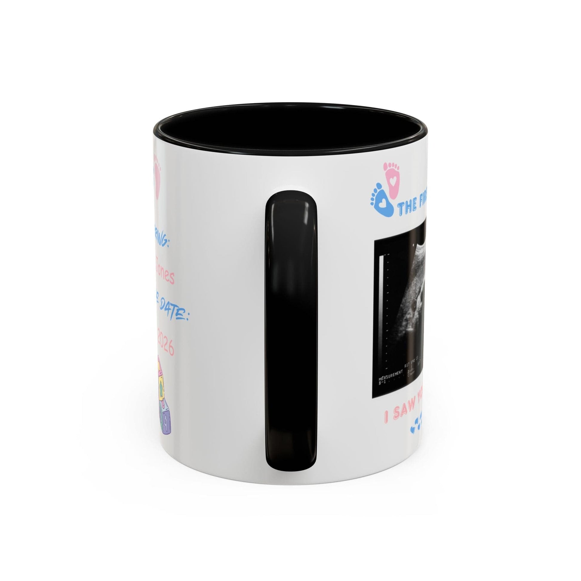 Printify Mug Parent Coffee Mug, Custom Baby Announcement Gift, Starring Baby, Due Date Mug, Pregnancy Announcement Cup